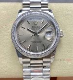 Rolex DayDate 8+ Factory Gain Weight Version 36 Darker grey Dial Copy Watch